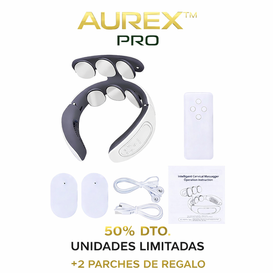 AUREX™ PRO ✨ Tecnología Inteligente para Liberar la Tensión Cervical en Minutos. ✨50% Dto. Unidades Limitadas🎁2 Parches Gratis 🎁